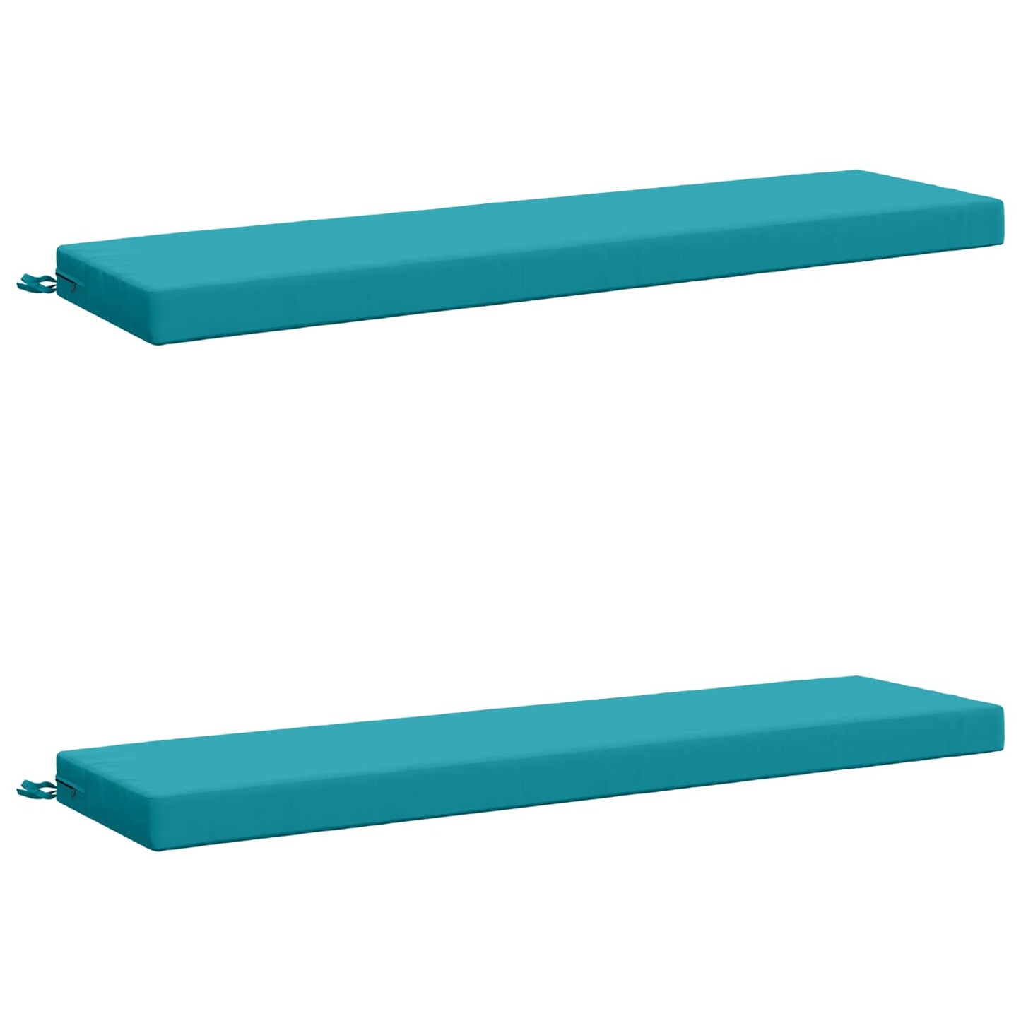 vidaXL 2-Piece Bench Cushions SOEST 2 pcs 100% Polyester Turquoise