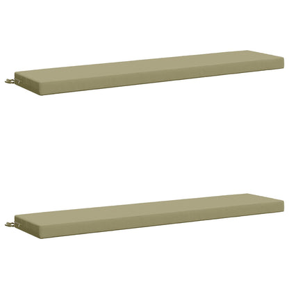 vidaXL 2-Piece Bench Cushions SOEST 2 pcs 100% Polyester Light Green