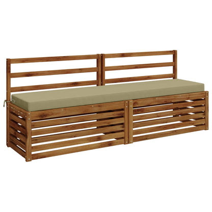 vidaXL 2-Piece Bench Cushions SOEST 2 pcs 100% Polyester Light Green