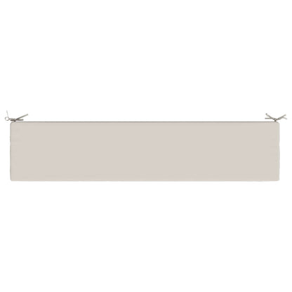 vidaXL Bench Cushion SOEST 100% Polyester White 170 x 40 x 8 cm