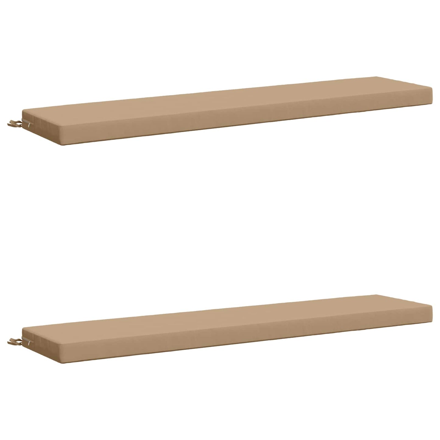 vidaXL 2-Piece Bench Cushions SOEST 2 pcs 100% Polyester Sand