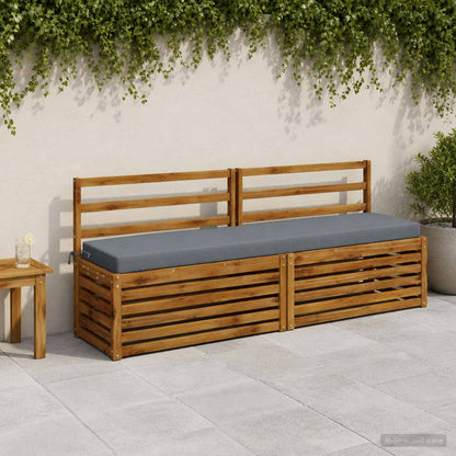 vidaXL 2-Piece Bench Cushions SOEST 2 pcs 100% Polyester Blue