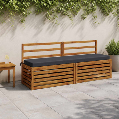 vidaXL Bench Cushion SOEST 100% Polyester Dark Blue 180 x 40 x 8 cm