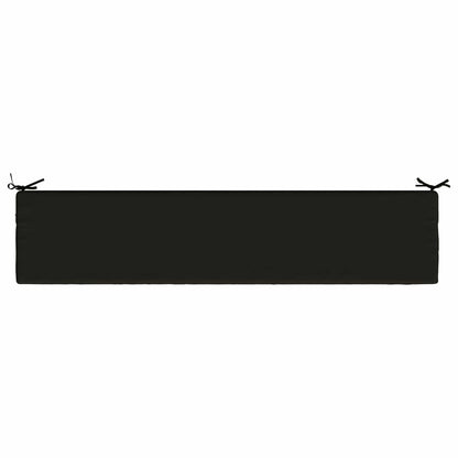 vidaXL Bench Cushion SOEST 100% Polyester Black 170 x 40 x 8 cm