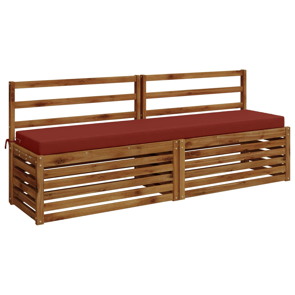 vidaXL Bench Cushion SOEST 100% Polyester Red 170 x 40 x 8 cm