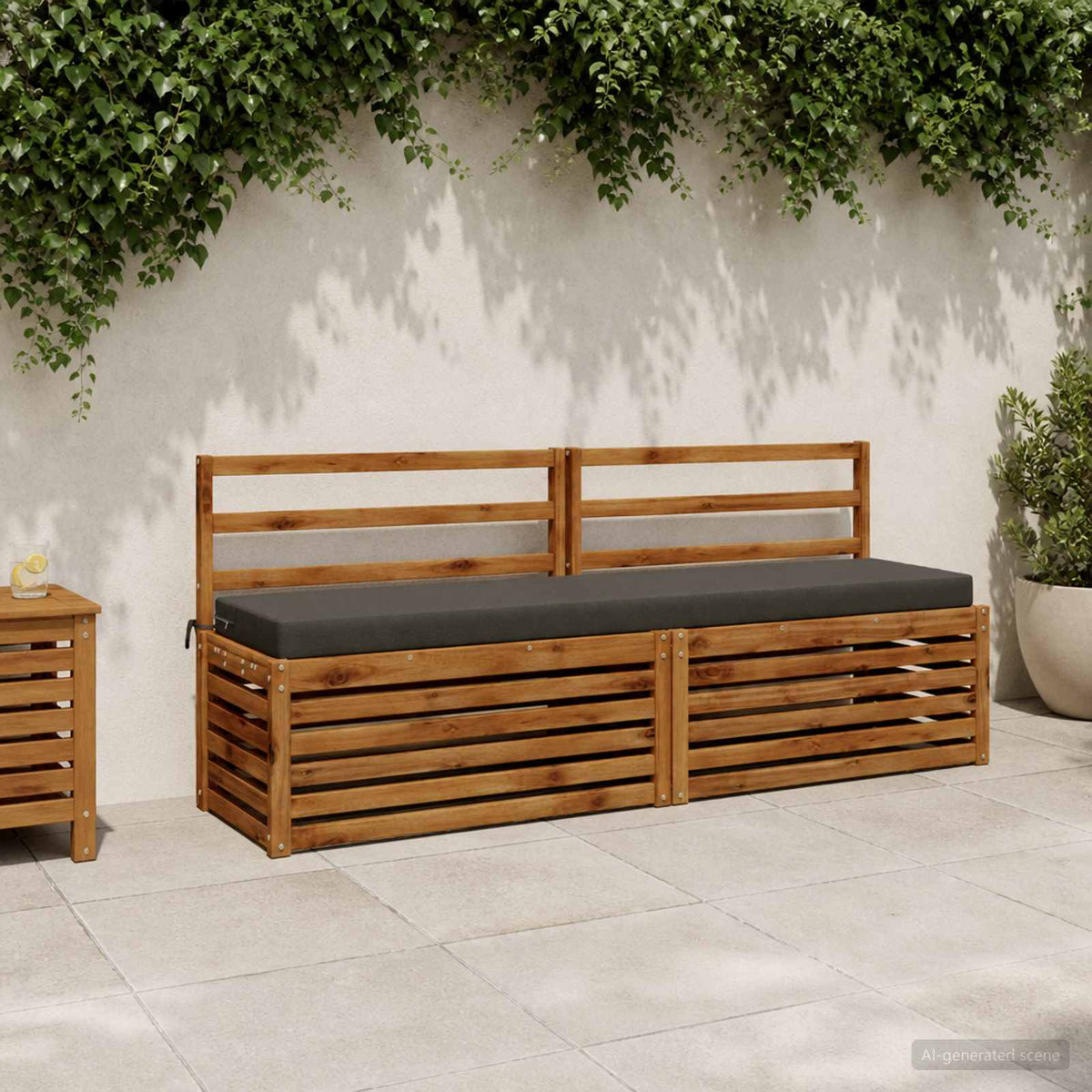 vidaXL 2-Piece Bench Cushions SOEST 2 pcs 100% Polyester Anthracite