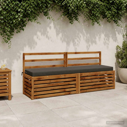 vidaXL Bench Cushion SOEST 100% Polyester Anthracite 180 x 40 x 8 cm