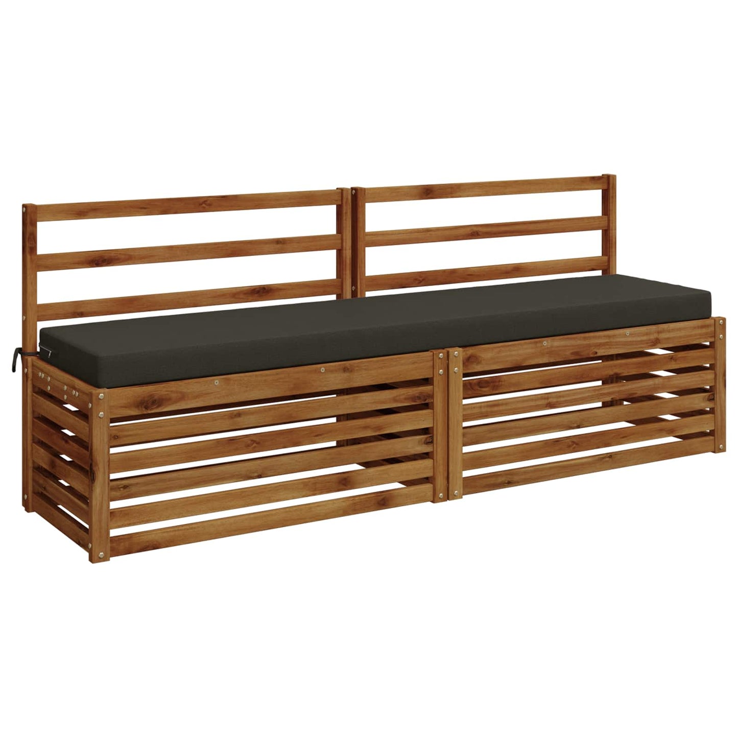 vidaXL Bench Cushion SOEST 100% Polyester Anthracite 170 x 40 x 8 cm