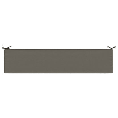vidaXL Bench Cushion SOEST 100% Polyester Grey 170 x 40 x 8 cm