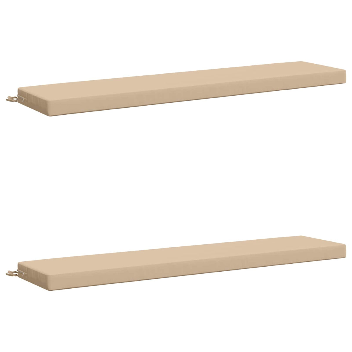 vidaXL 2-Piece Bench Cushions SOEST 2 pcs 100% Polyester Cream