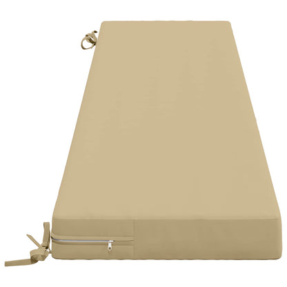 vidaXL Bench Cushion SOEST 100% Polyester Beige 170 x 40 x 8 cm
