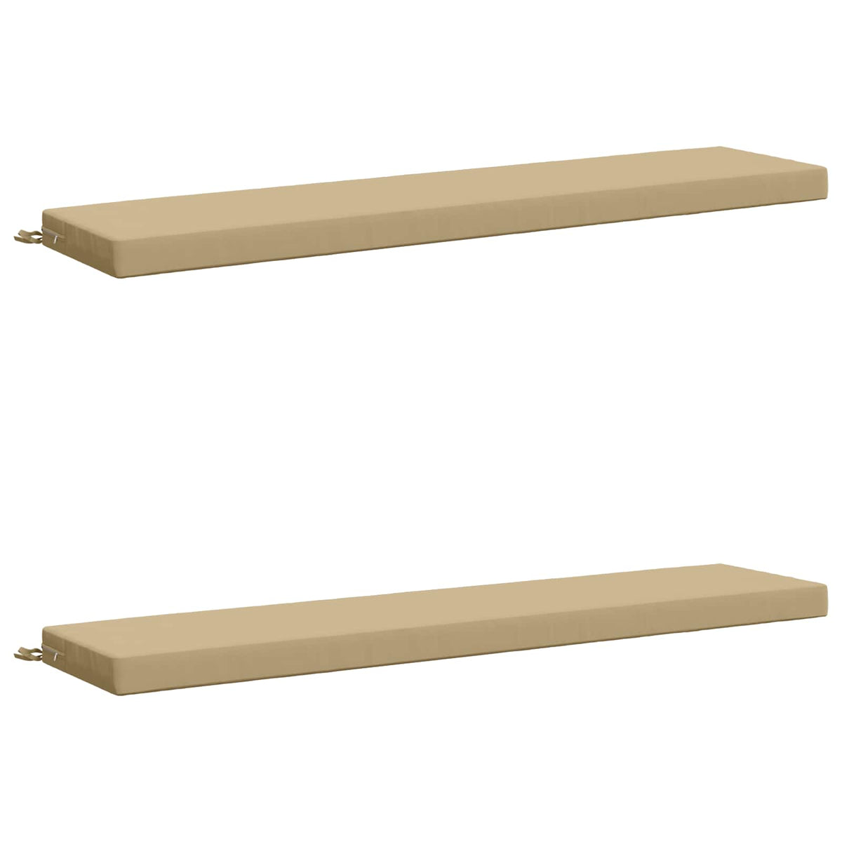 vidaXL 2-Piece Bench Cushions SOEST 2 pcs 100% Polyester Beige