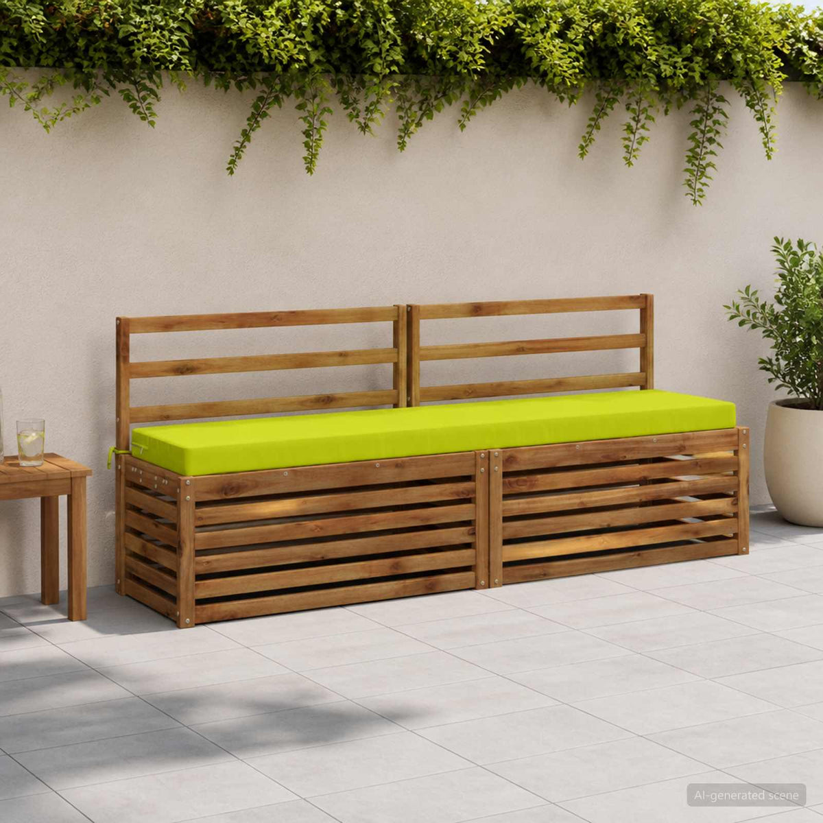 vidaXL Bench Cushion SOEST 100% Polyester Bright Green 170 x 40 x 8 cm