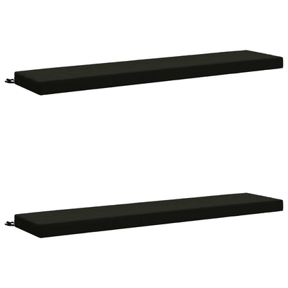 vidaXL 2-Piece Bench Cushions SOEST 2 pcs 100% Polyester Black