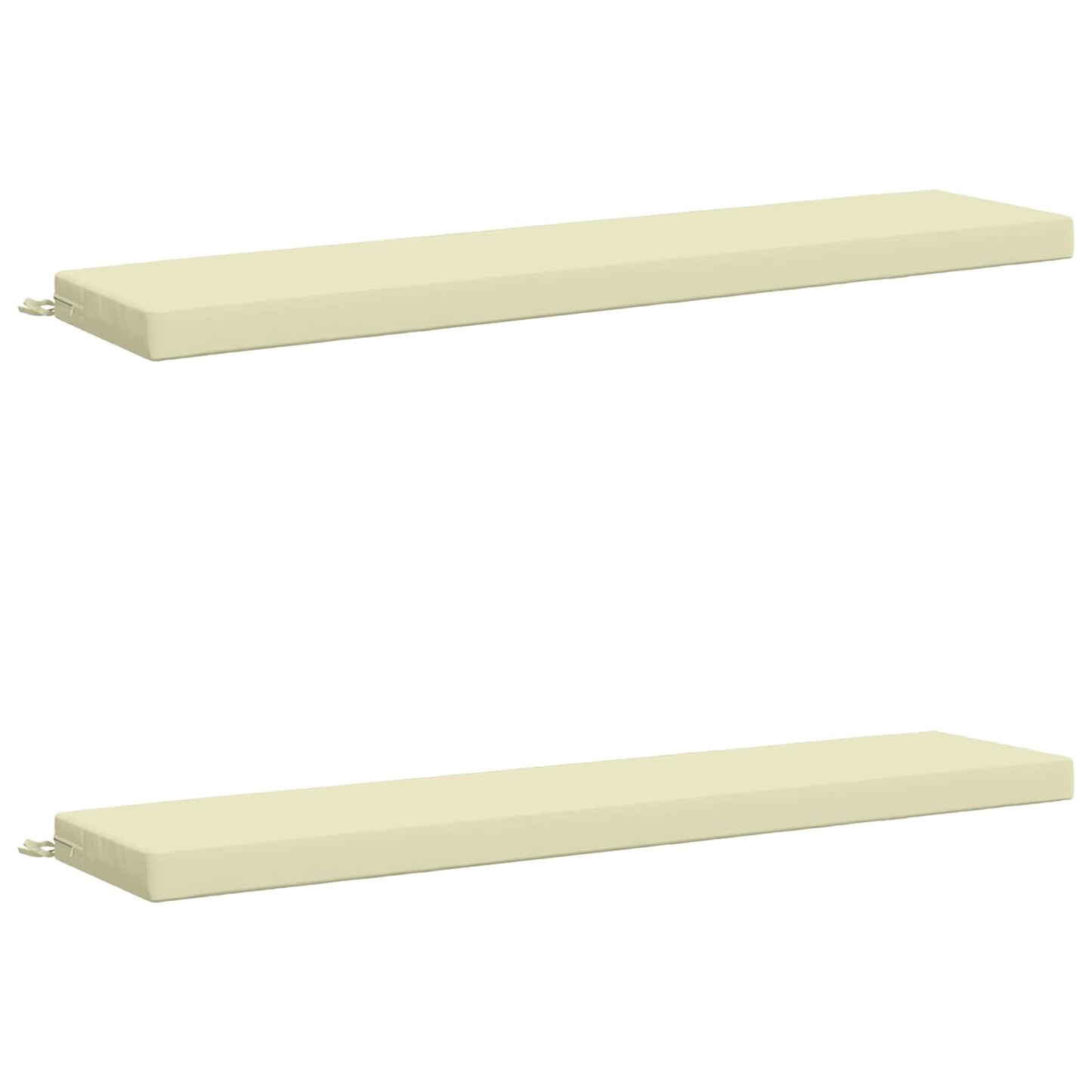 vidaXL 2-Piece Bench Cushions SOEST 2 pcs 100% Polyester Cream