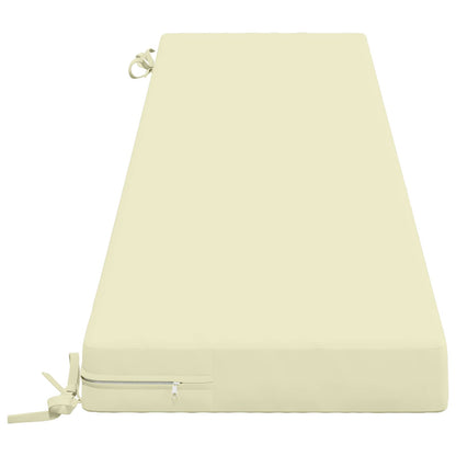 vidaXL 2-Piece Bench Cushions SOEST 2 pcs 100% Polyester Cream