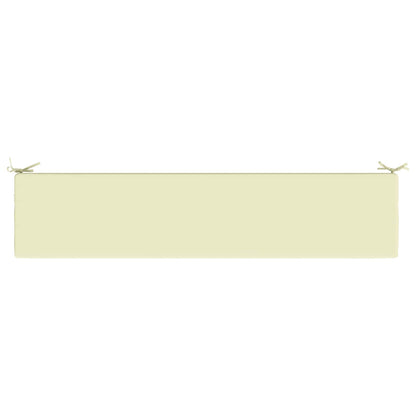 vidaXL 2-Piece Bench Cushions SOEST 2 pcs 100% Polyester Cream