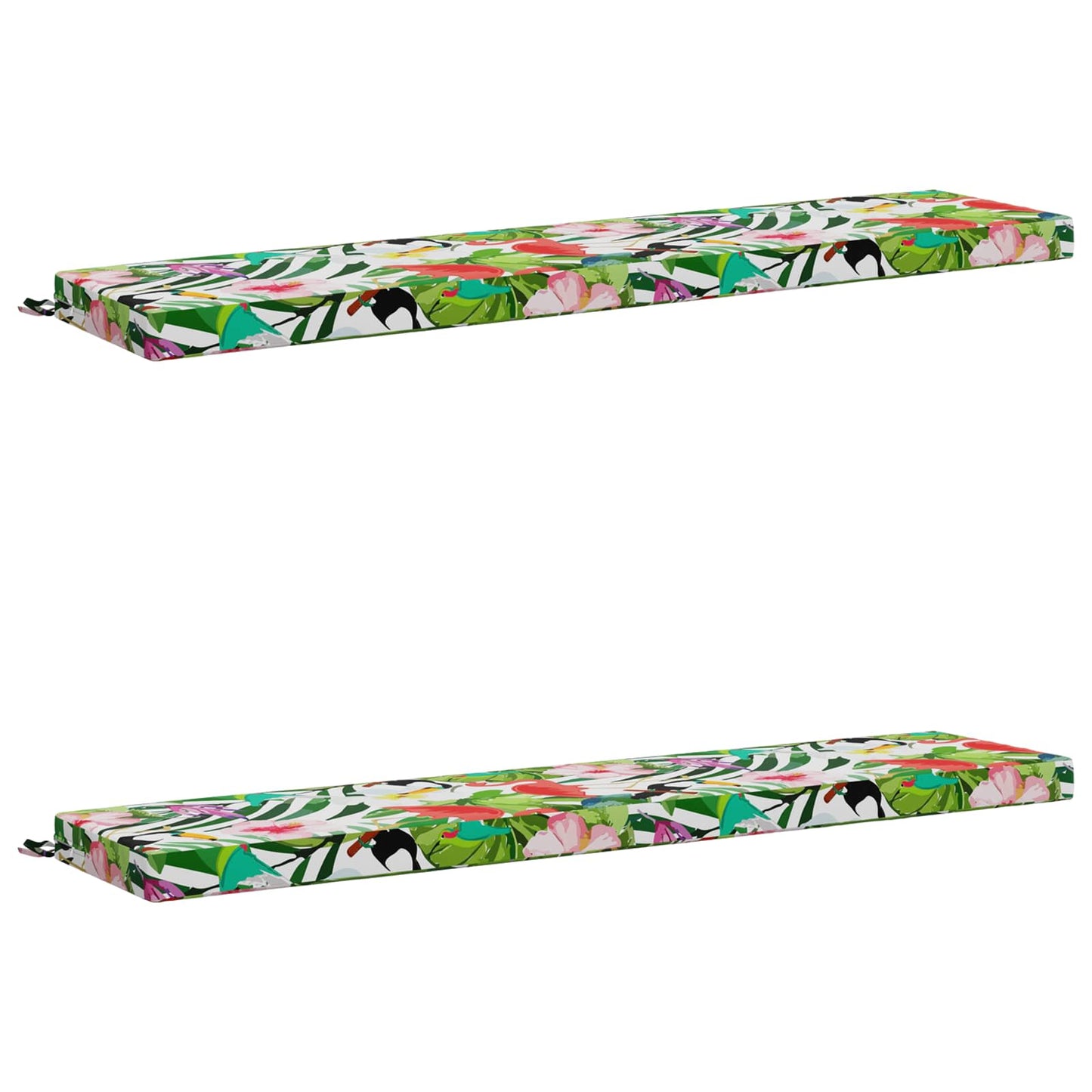 vidaXL 2-Piece Bench Cushions SOEST 2 pcs 100% Polyester Multicolour
