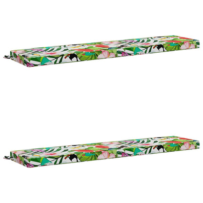 vidaXL 2-Piece Bench Cushions SOEST 2 pcs 100% Polyester Multicolour