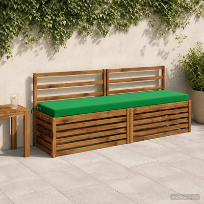 vidaXL 2-Piece Bench Cushions SOEST 2 pcs 100% Polyester Green
