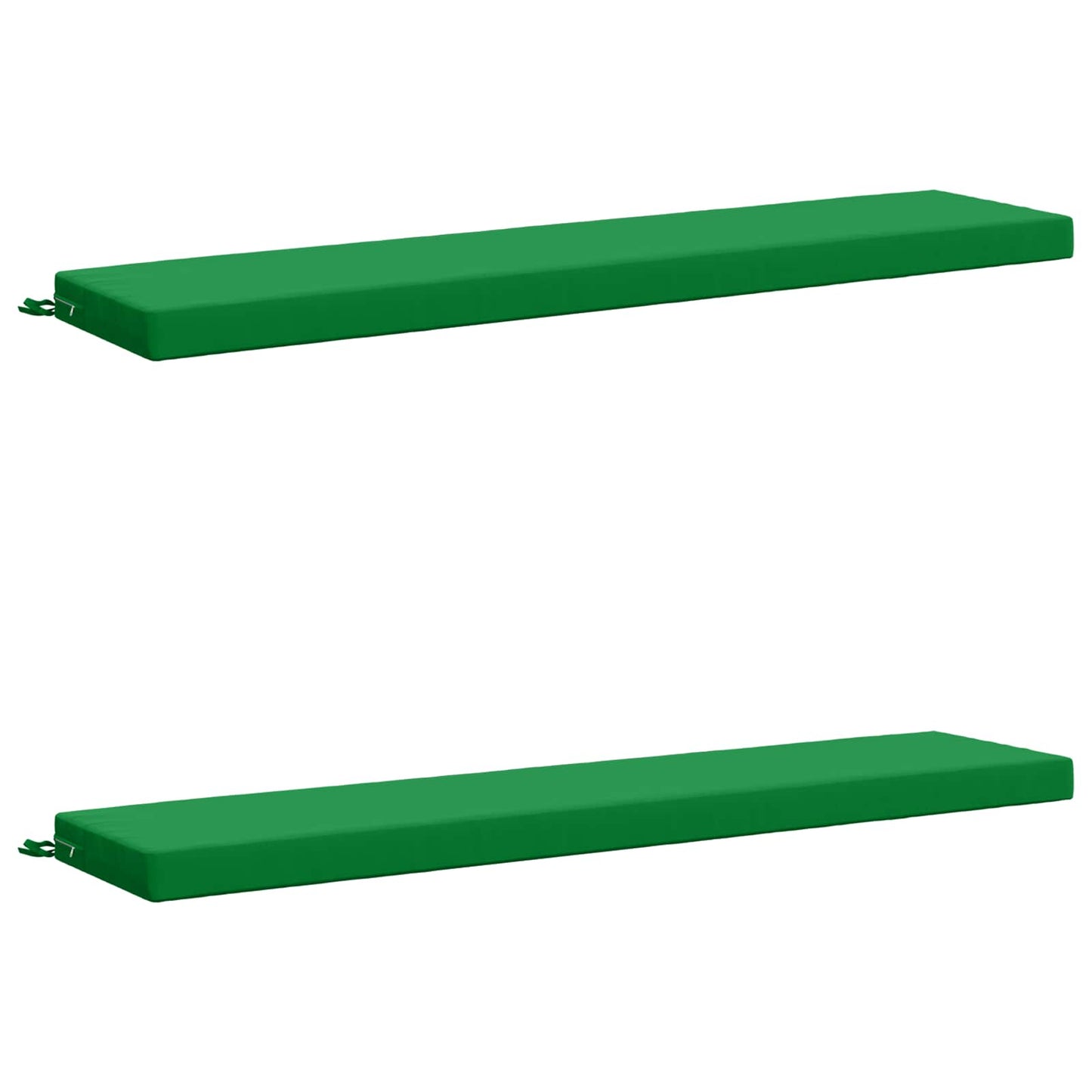 vidaXL 2-Piece Bench Cushions SOEST 2 pcs 100% Polyester Green