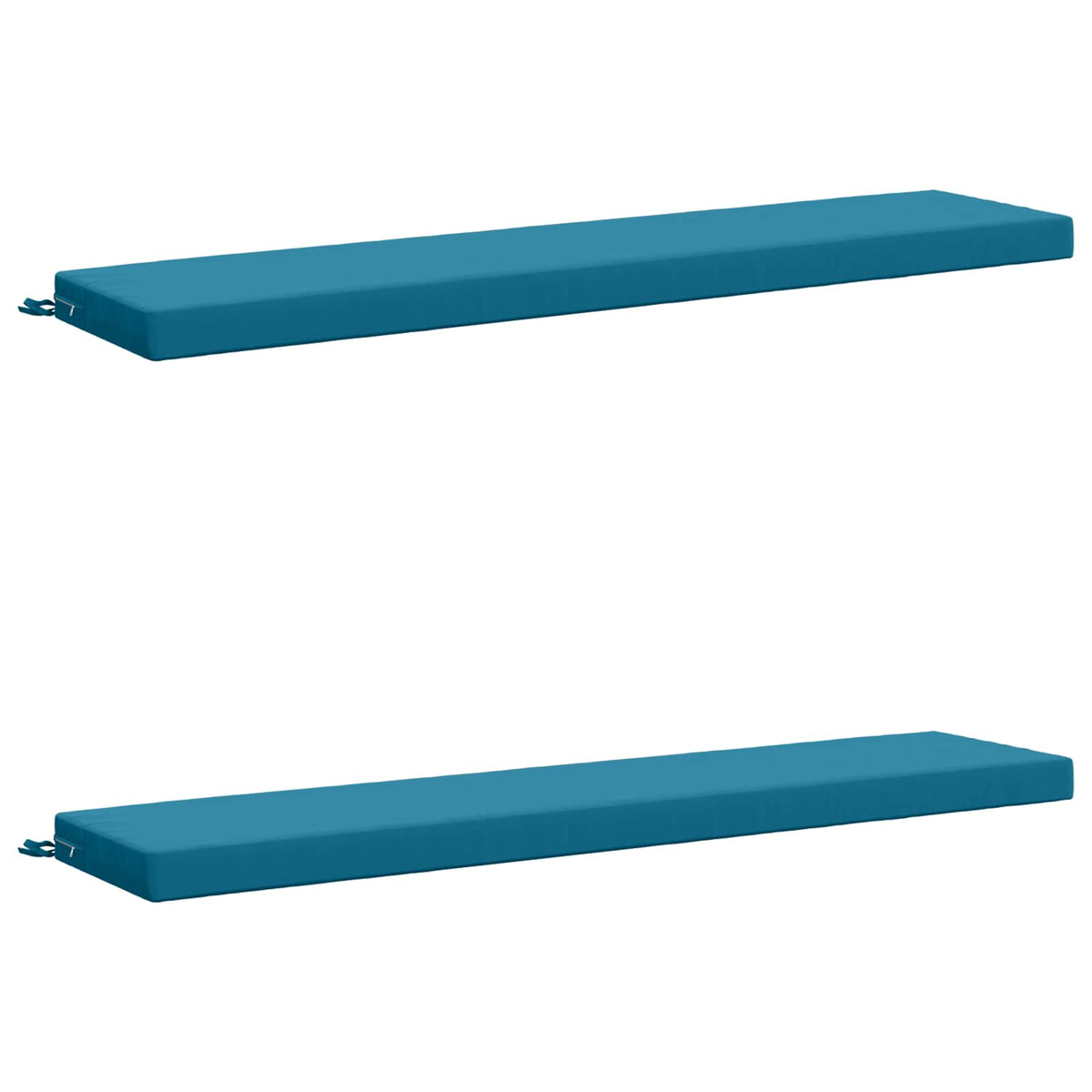 vidaXL 2-Piece Bench Cushions SOEST 2 pcs 100% Polyester Light Blue