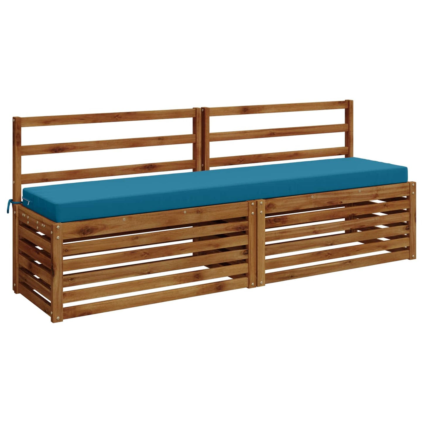 vidaXL 2-Piece Bench Cushions SOEST 2 pcs 100% Polyester Light Blue