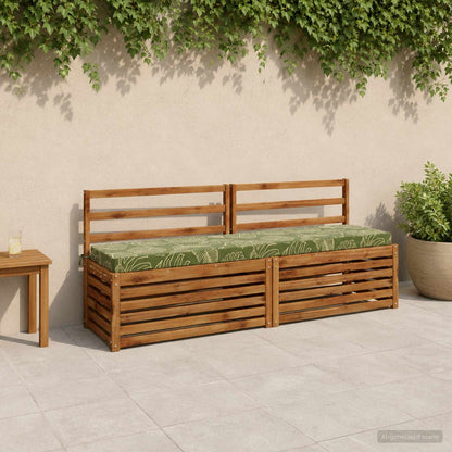 vidaXL Bench Cushion SOEST 100% Polyester Leaf Design 170 x 40 x 8 cm