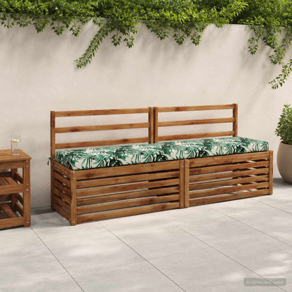 vidaXL Bench Cushion SOEST 100% Polyester Leaf Pattern 180 x 40 x 8 cm