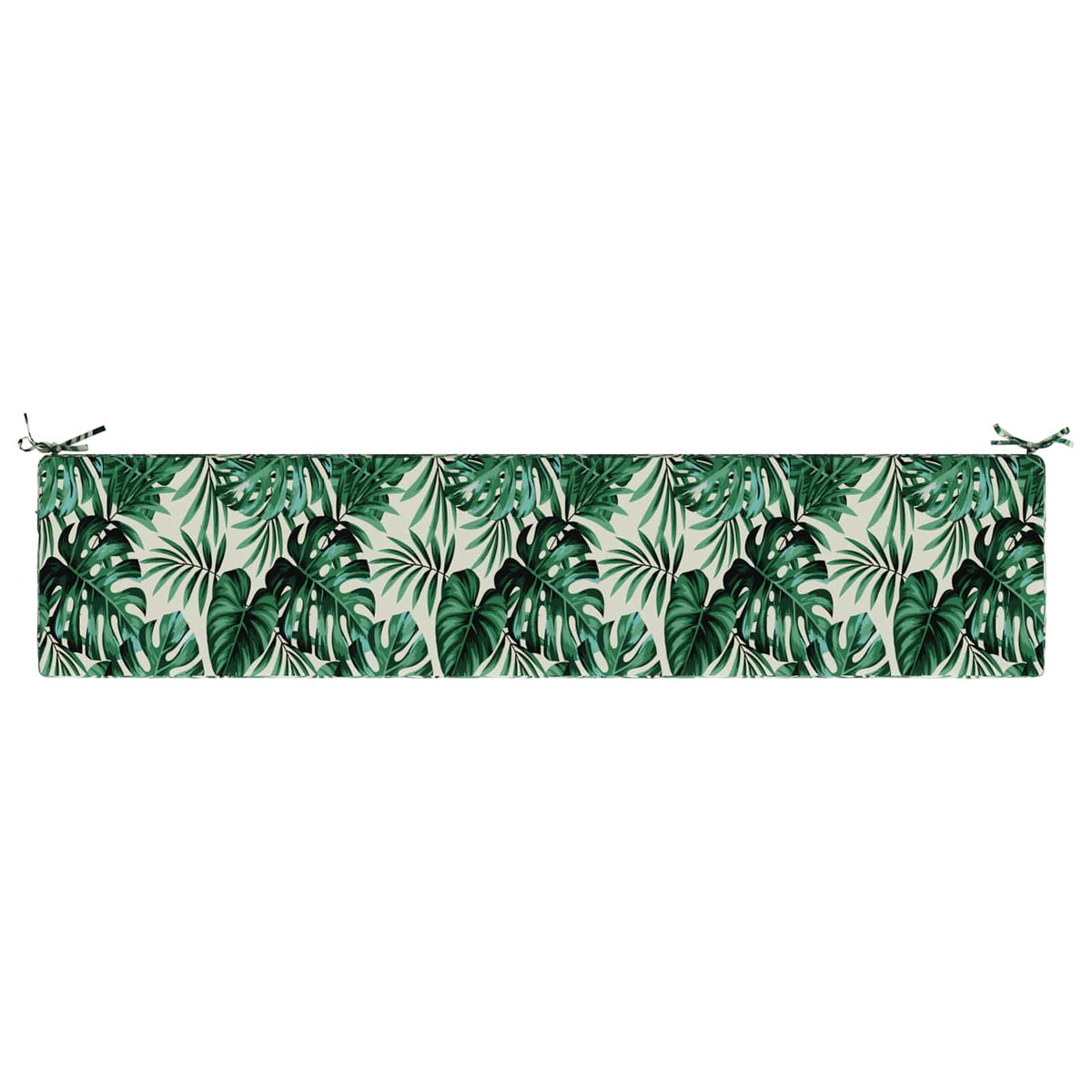 vidaXL Bench Cushion SOEST 100% Polyester Leaf Pattern 170 x 40 x 8 cm