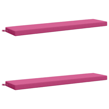 vidaXL 2-Piece Bench Cushions SOEST 2 pcs 100% Polyester Pink