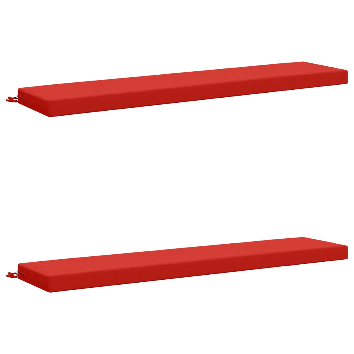 vidaXL 2-Piece Bench Cushions SOEST 2 pcs 100% Polyester Red