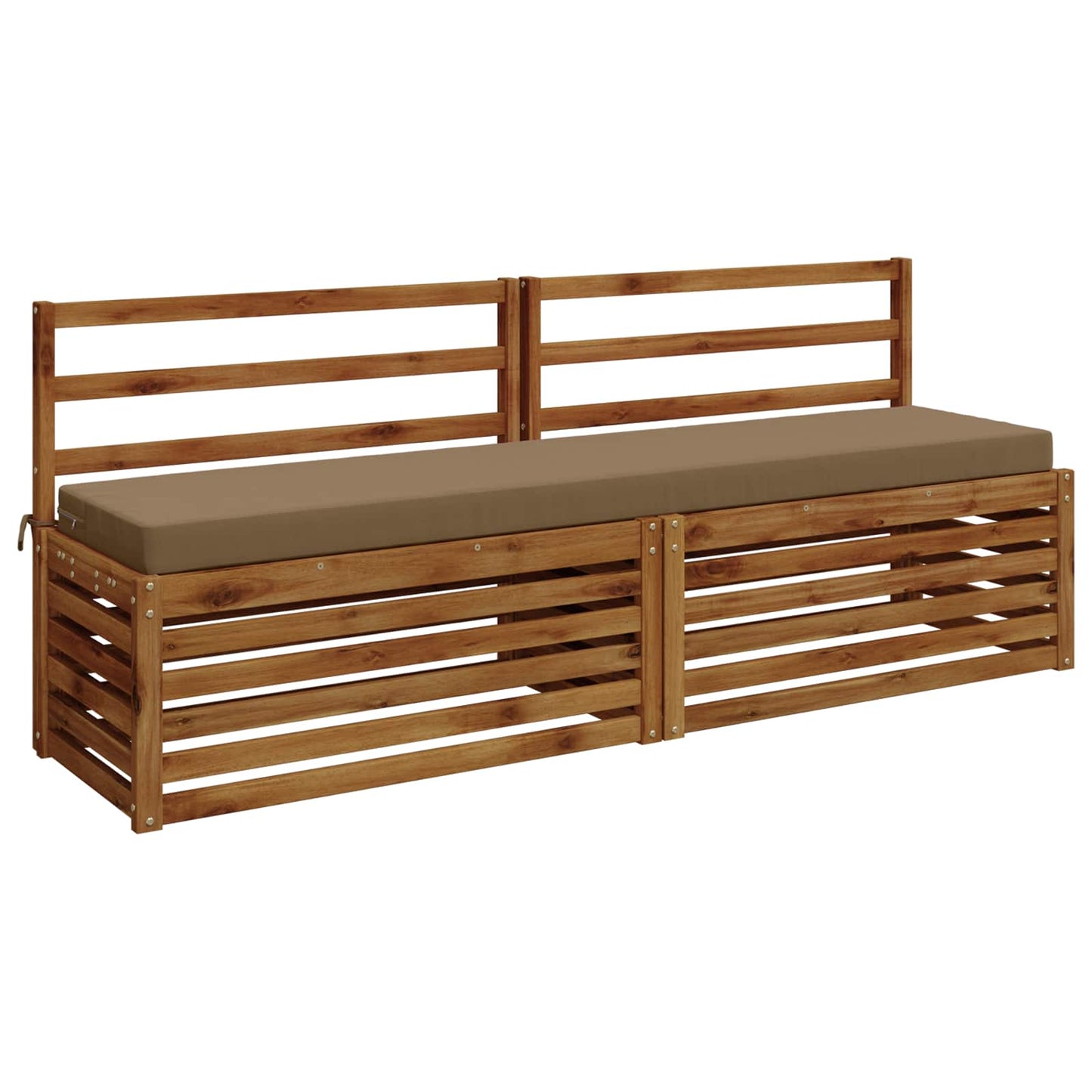 vidaXL Bench Cushion SOEST 100% Polyester Taupe 170 x 40 x 8 cm