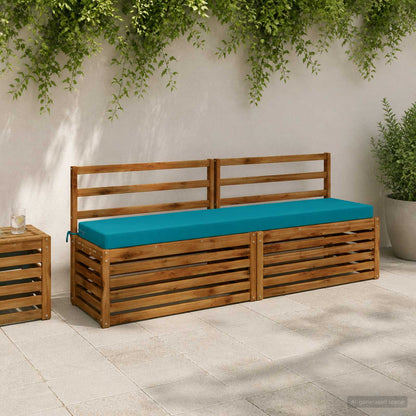 vidaXL Bench Cushion SOEST 100% Polyester Turquoise 170 x 40 x 8 cm