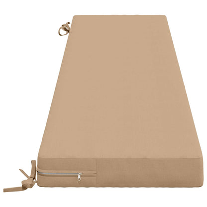 vidaXL Bench Cushion SOEST 100% Polyester Sand 180 x 40 x 8 cm