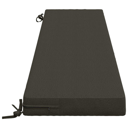 vidaXL Bench Cushion SOEST 100% Polyester Anthracite 180 x 40 x 8 cm