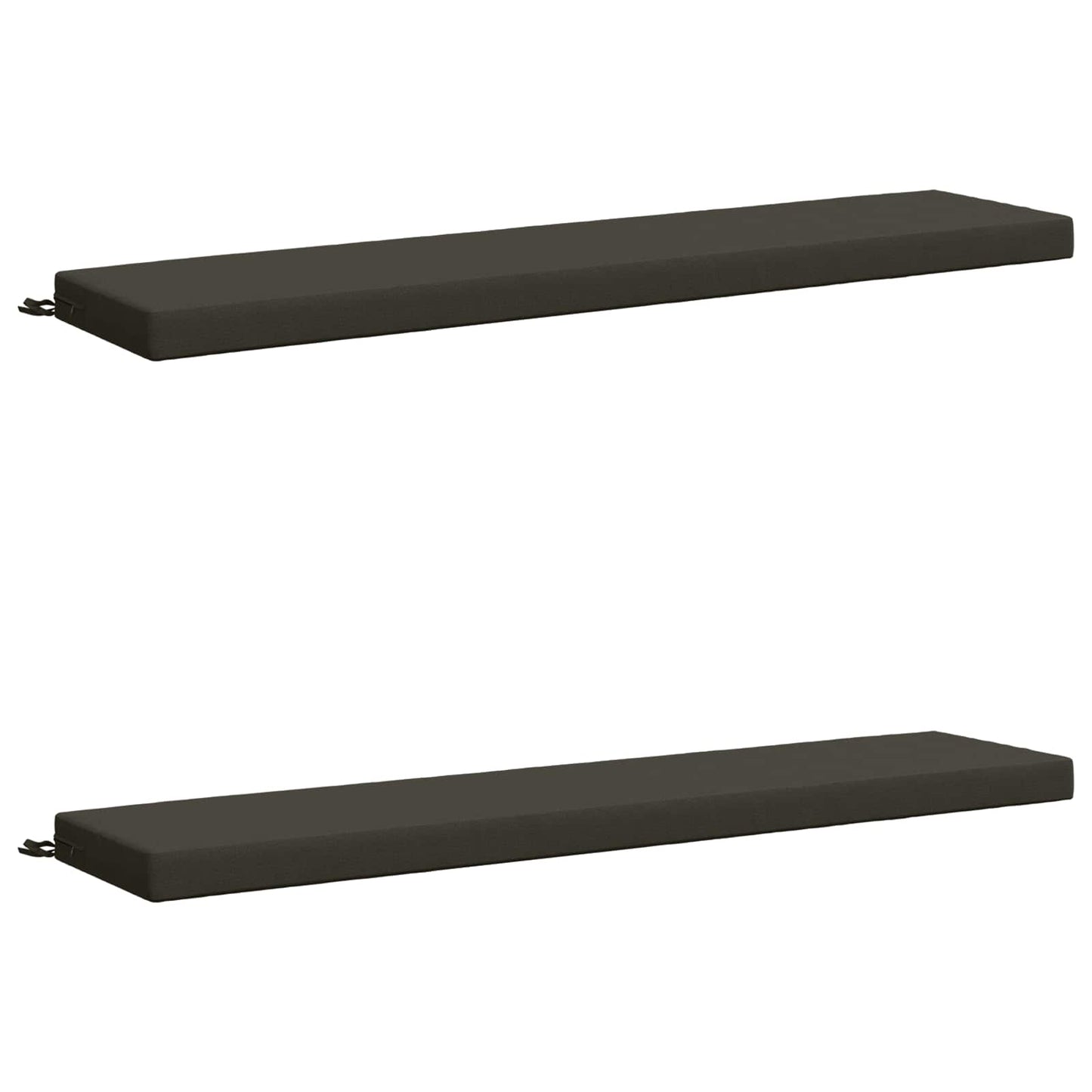 vidaXL 2-Piece Bench Cushions SOEST 2 pcs 100% Polyester Anthracite