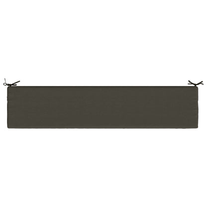 vidaXL 2-Piece Bench Cushions SOEST 2 pcs 100% Polyester Anthracite