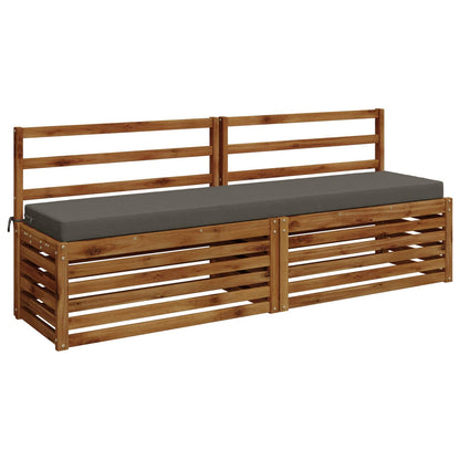 vidaXL Bench Cushion SOEST 100% Polyester Grey 180 x 40 x 8 cm