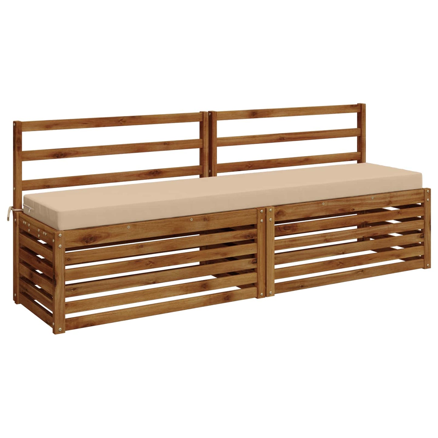 vidaXL Bench Cushion SOEST 100% Polyester Cream 180 x 40 x 8 cm