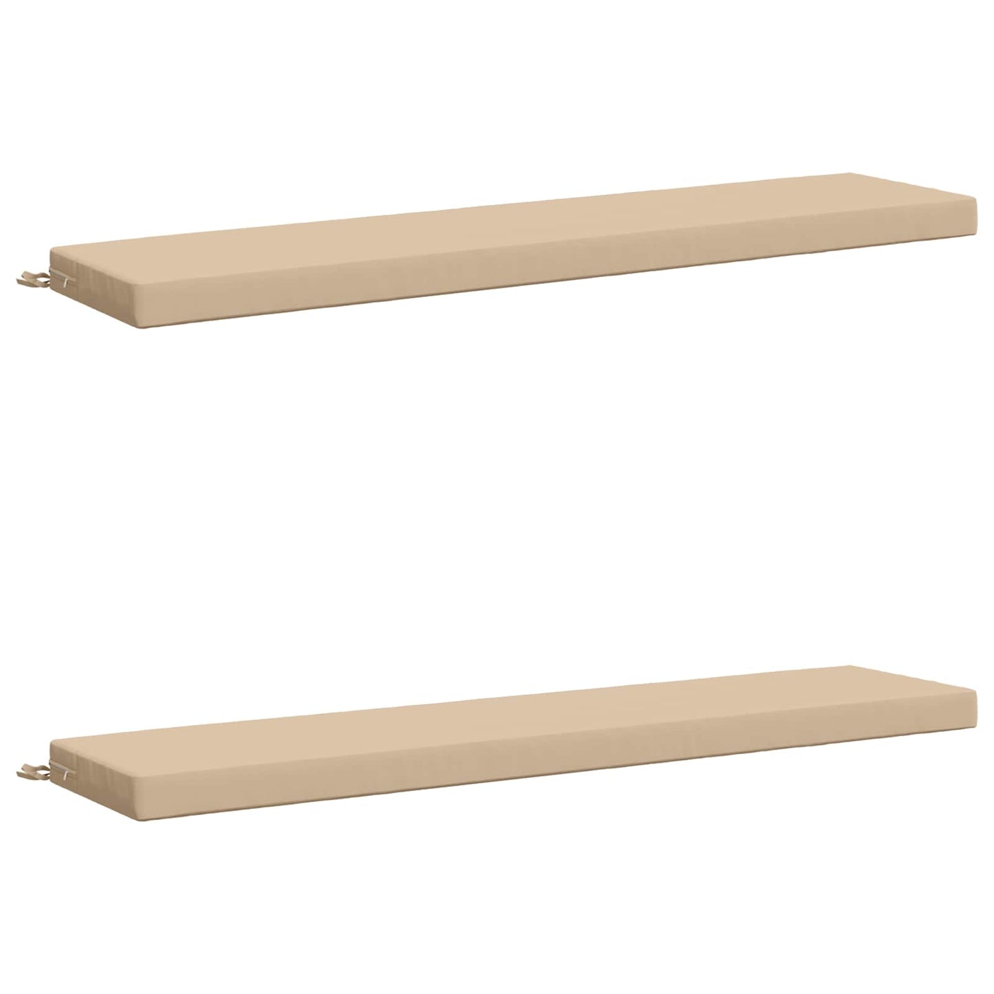 vidaXL 2-Piece Bench Cushions SOEST 2 pcs 100% Polyester Cream
