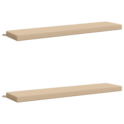 vidaXL 2-Piece Bench Cushions SOEST 2 pcs 100% Polyester Cream