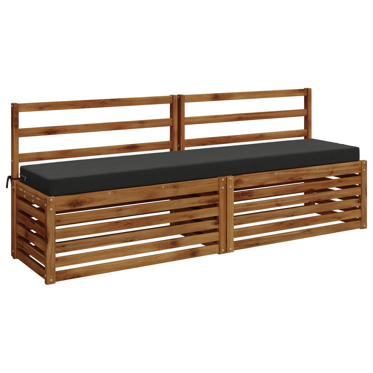 vidaXL Bench Cushion SOEST 100% Polyester Anthracite 180 x 40 x 8 cm