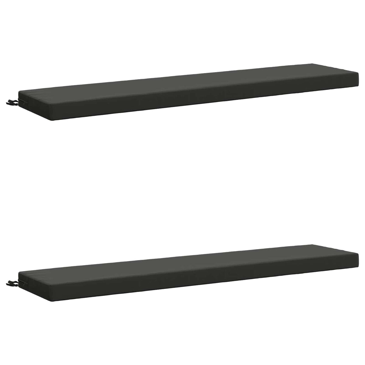 vidaXL 2-Piece Bench Cushions SOEST 2 pcs 100% Polyester Anthracite