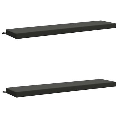 vidaXL 2-Piece Bench Cushions SOEST 2 pcs 100% Polyester Anthracite