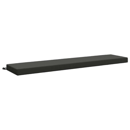 vidaXL 2-Piece Bench Cushions SOEST 2 pcs 100% Polyester Anthracite