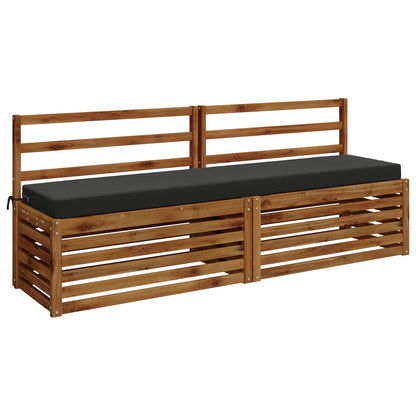 vidaXL 2-Piece Bench Cushions SOEST 2 pcs 100% Polyester Anthracite