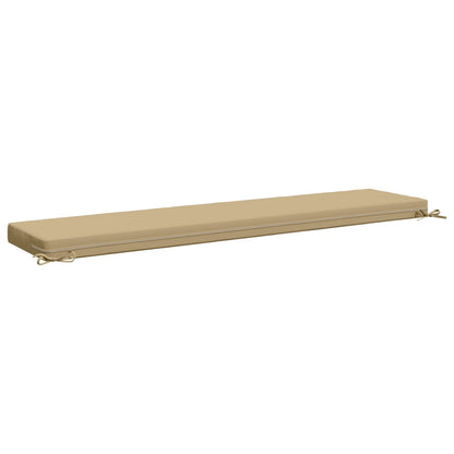 vidaXL Bench Cushion SOEST 100% Polyester Beige 180 x 40 x 8 cm