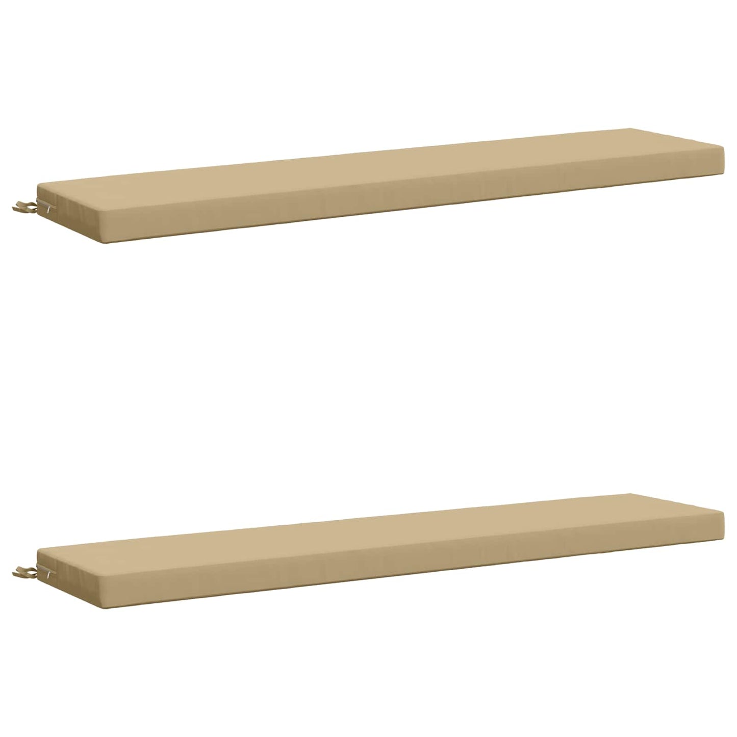 vidaXL 2-Piece Bench Cushions SOEST 2 pcs 100% Polyester Beige