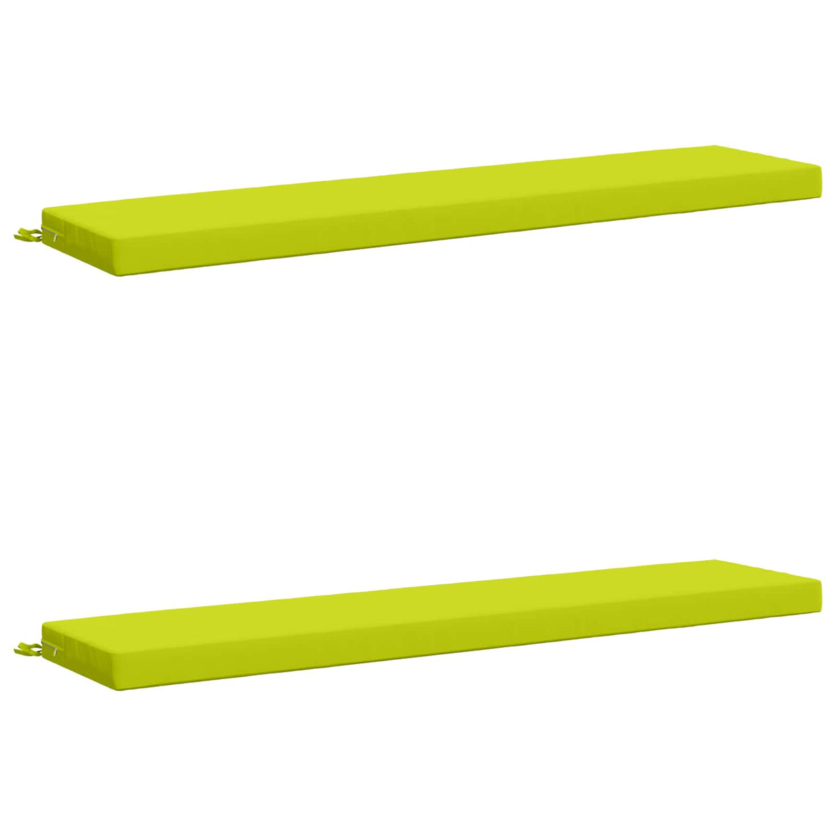 vidaXL 2-Piece Bench Cushions SOEST 2 pcs 100% Polyester Bright Green
